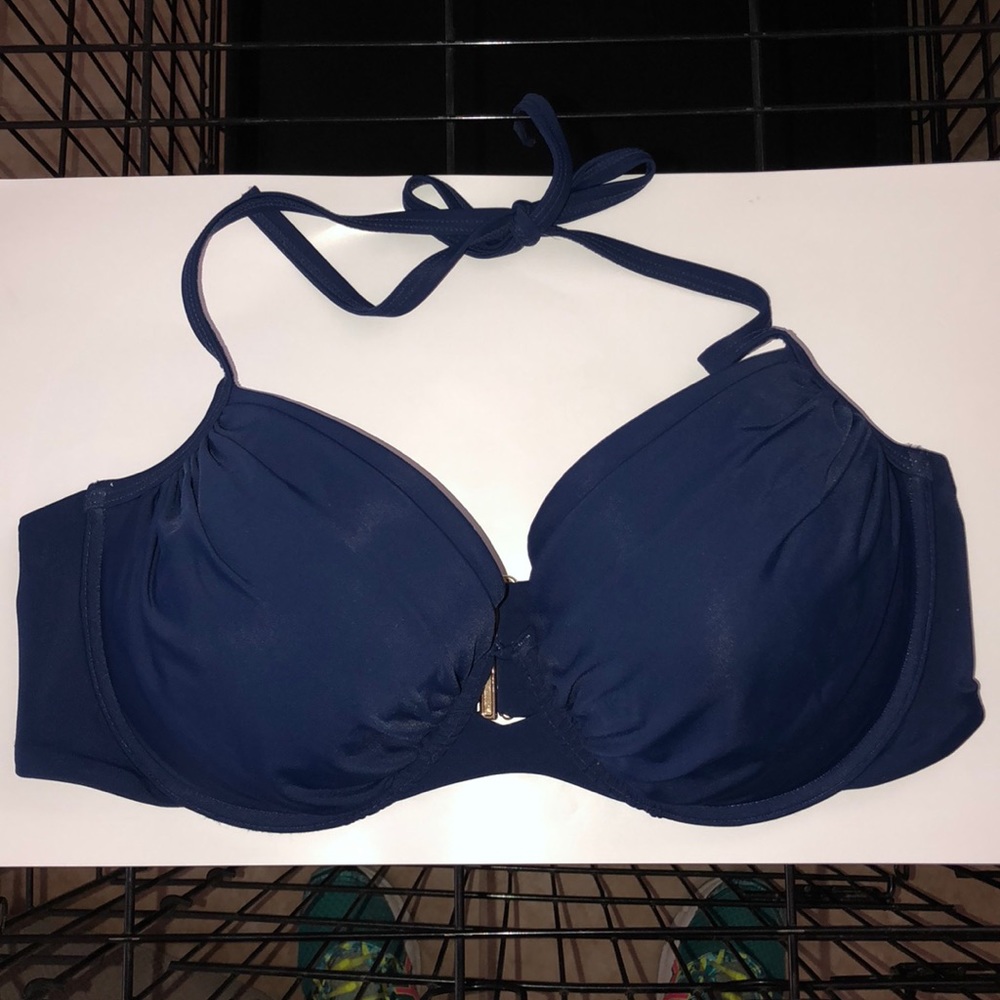 Navy Halter Bikini Top Victoria’s Secret